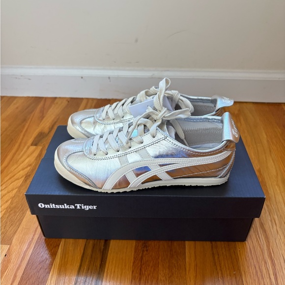 Onitsuka Tiger by Asics Silver Sneakers - Picture 1 of 6